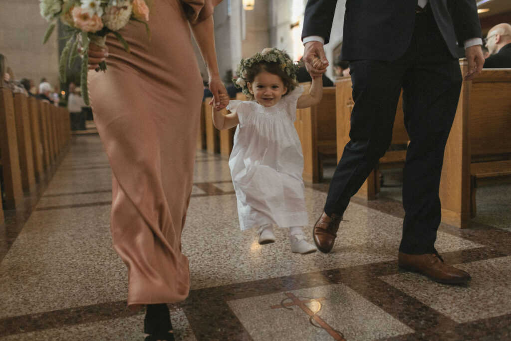 catholic flower girl