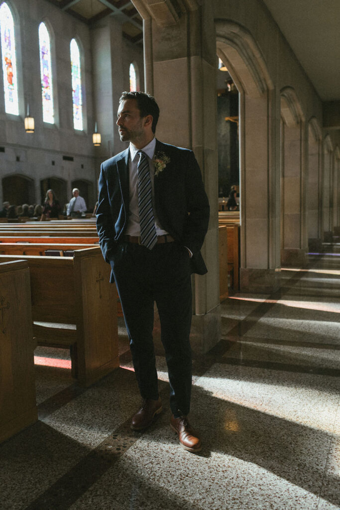 catholic wedding groom