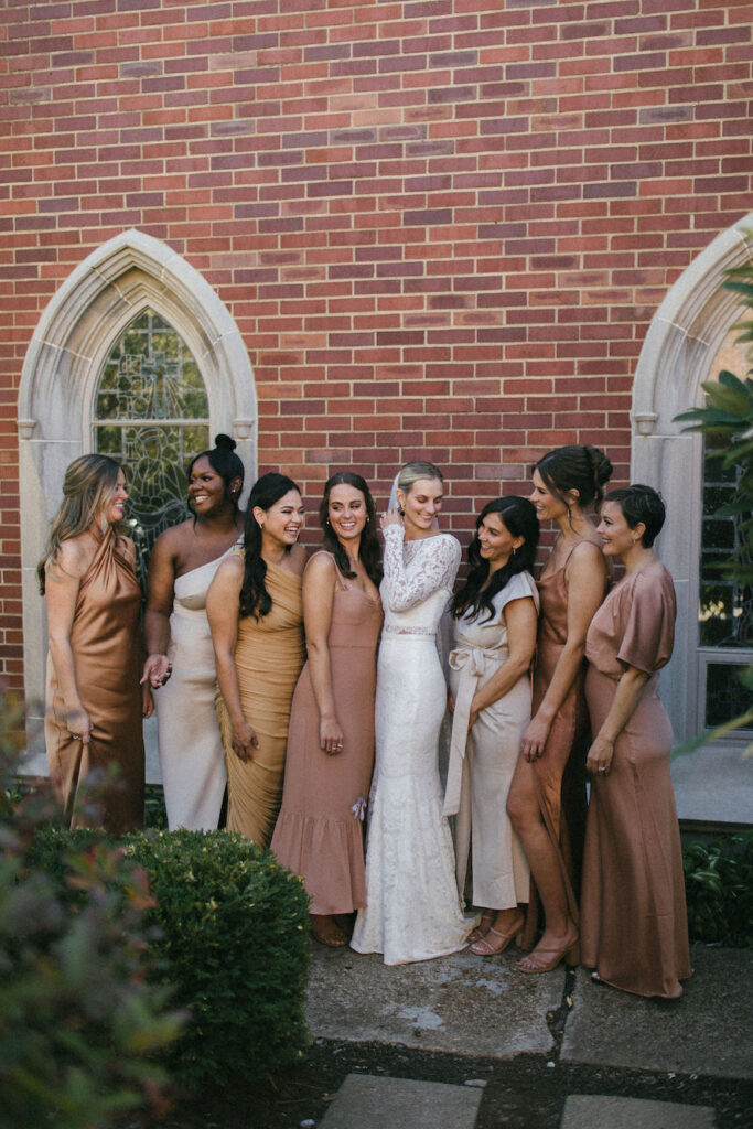 mix match bridesmaid dresses