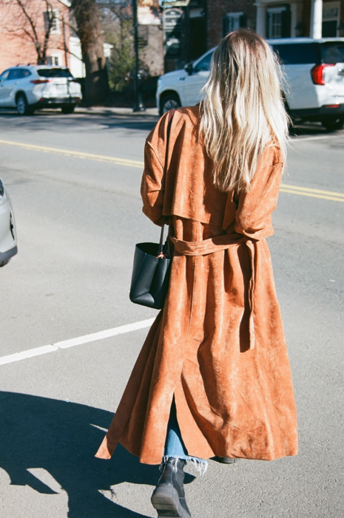 big trench coat outfit